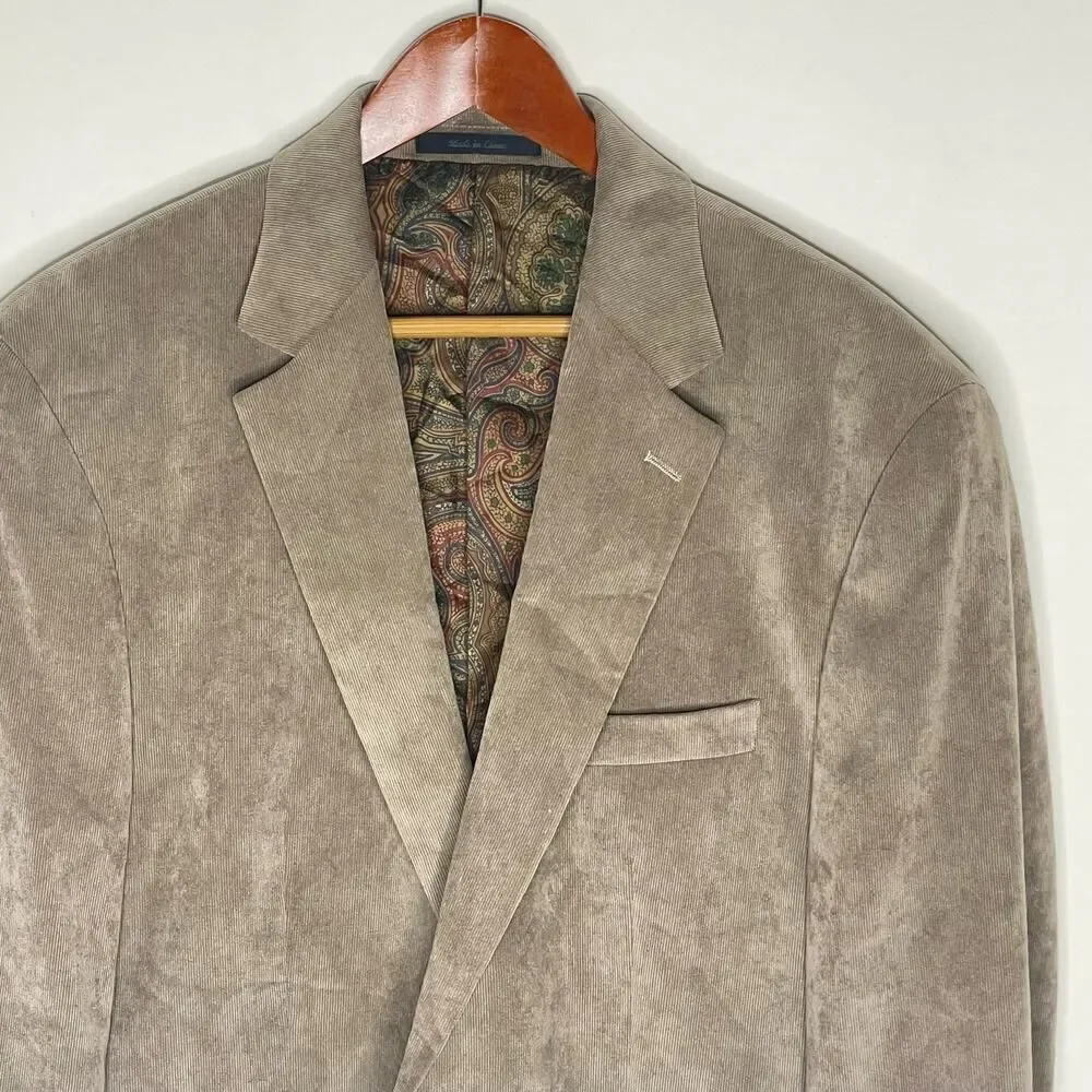 Lauren Ralph Lauren Mens Corduroy Blazer Jacket 44R